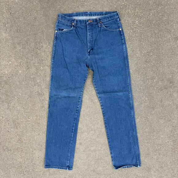 34x34 Vintage 90s Wrangler 13MWZ Original Fit Cowboy Cut Jeans Made in USA - Picture 4 of 7